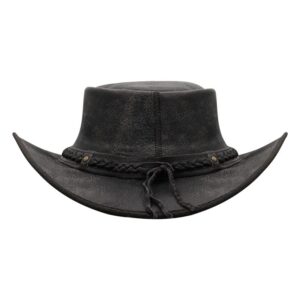 Sidewinder Crushable Cowboy Hat for Men Women Lightweight Handcrafted Western Shapeable Outback Hat Wide Brim Durable Cowgirl Black