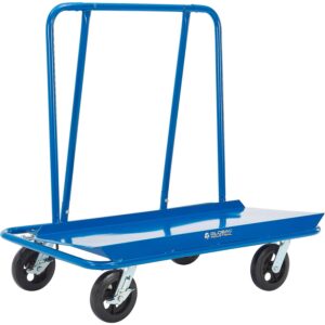 global industrial sheet rock drywall cart, 18" x 48" deck, 2,400 lbs capacity