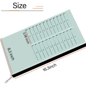 Wall Mounted Time Card Rack, 24-Pocket Time Card Holder for Office Warehouse, Attendance Recorder