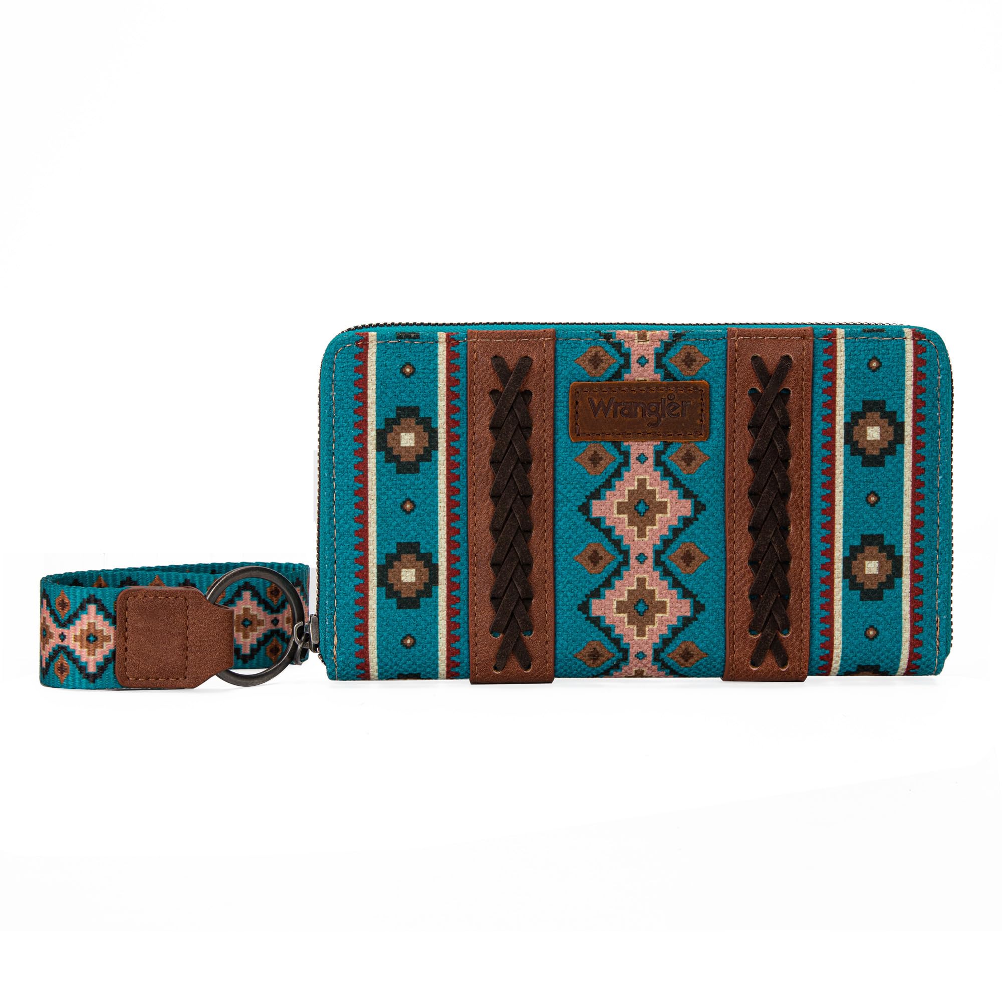 Montana West × Wrangler Wristlet Western Wallet Boho Aztec Credit Card Holder for Women Gifts for Women Ladies Female