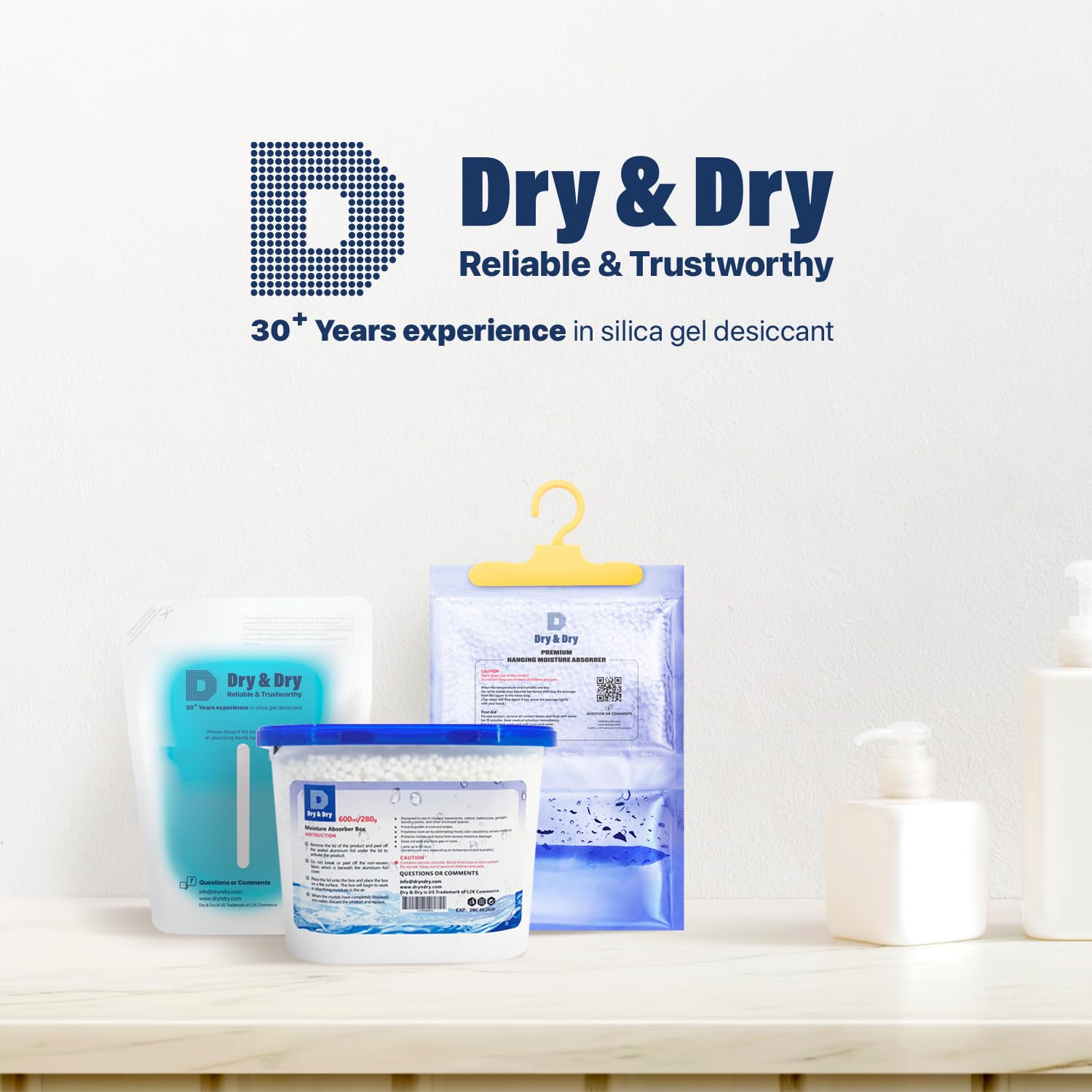 Dry & Dry Moisture Absorbers Refill Beads (4 LBS) - Dehumidifiers for Home Dehumidifier for Basement Dehumidifiers for Bedroom Small Dehumidifiers Dehumidifiers Moisture Absorbers