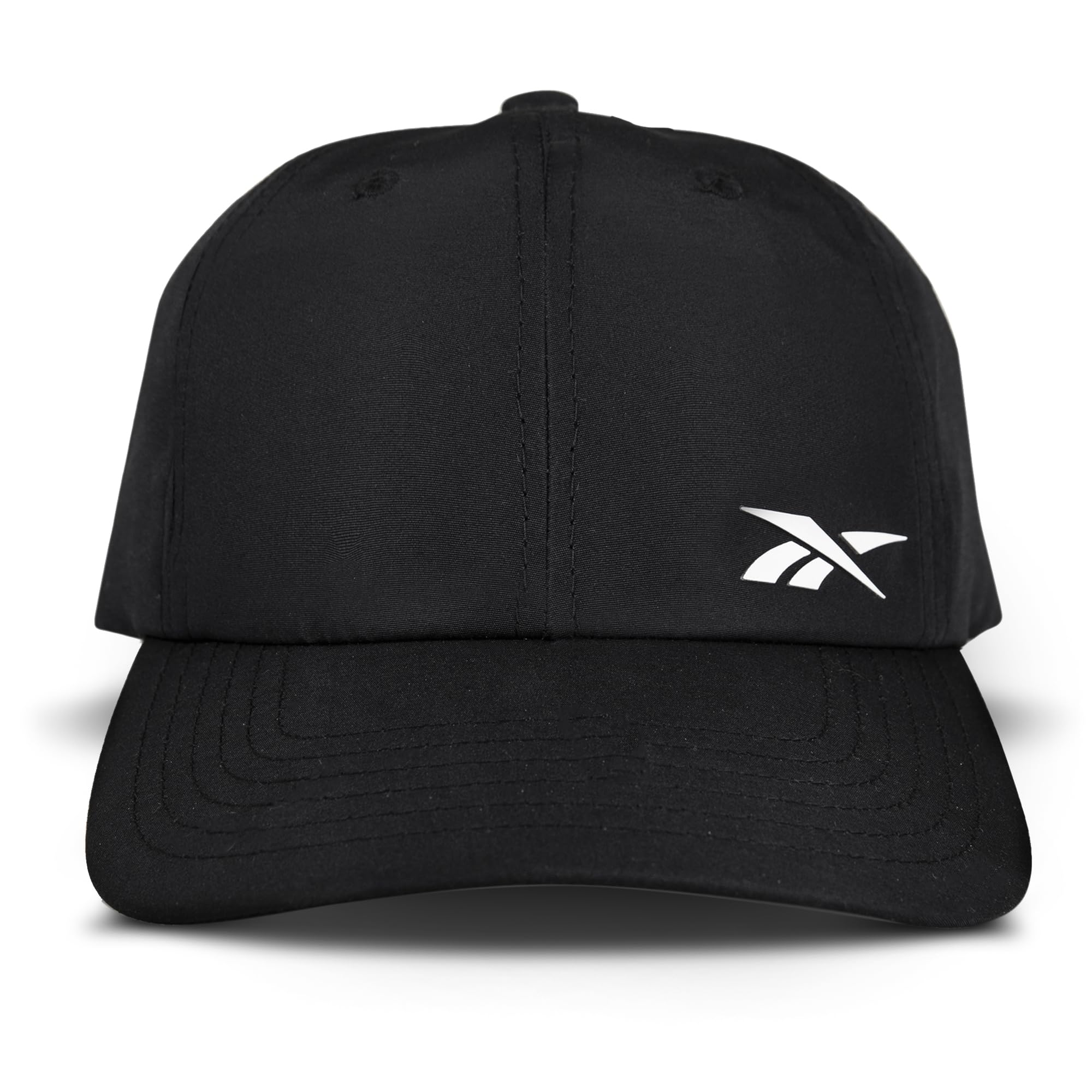 Reebok Lightweight Adjustable Performance Running Cap for Men and Women (One Size Fits Most), Black