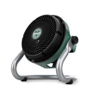 vornado exo61 medium heavy duty air circulator, 3-speed high velocity shop fan with high-impact case and 8 ft cord, powerful industrial multipurpose electric air mover for whole room cooling