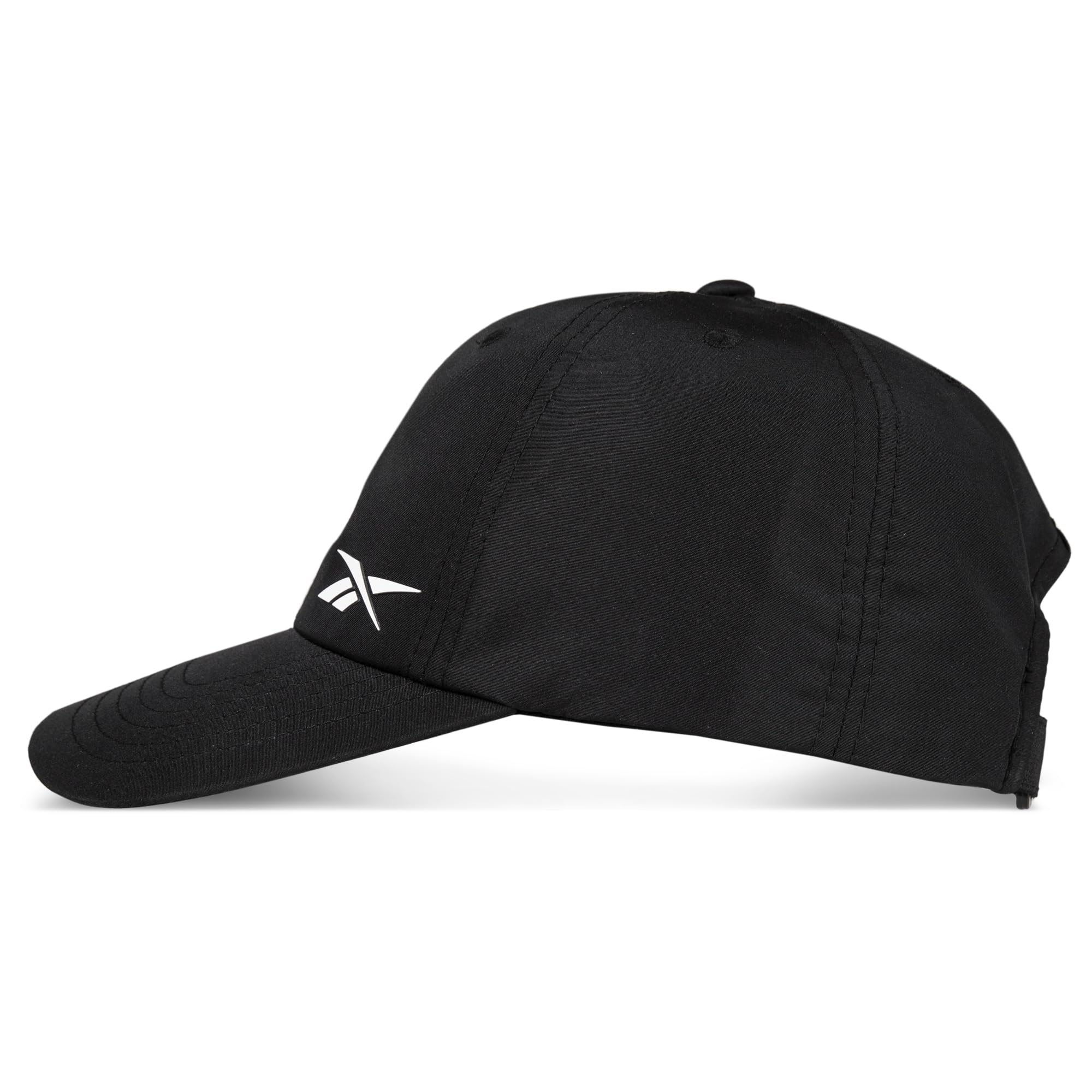 Reebok Lightweight Adjustable Performance Running Cap for Men and Women (One Size Fits Most), Black