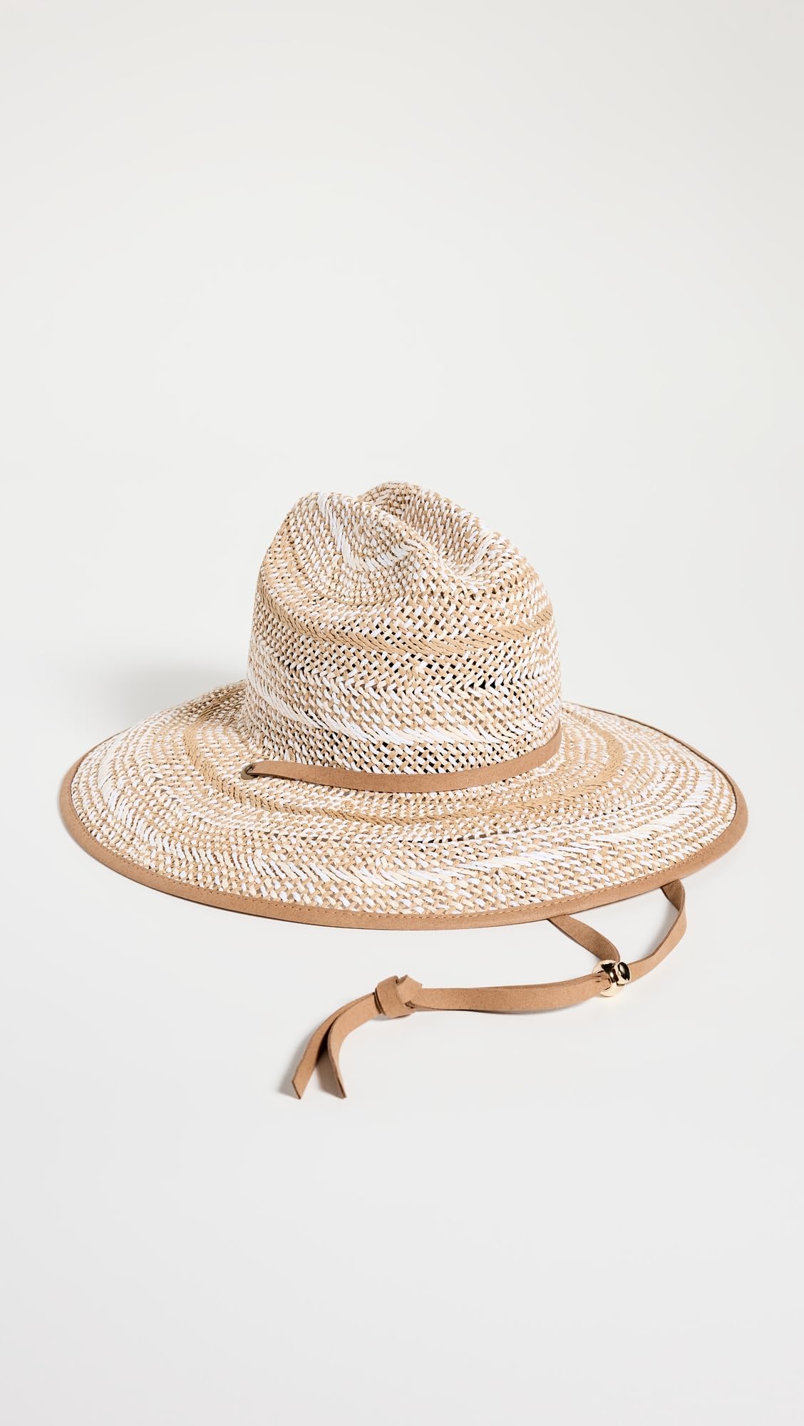 Lele Sadoughi Women's Straw Woven Hat, Pecan, Tan, One Size