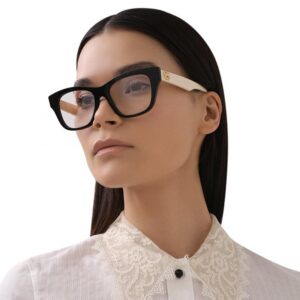 Gucci GG0999O Designer Fashion Eyeglasses Stylish Running Logo Cat Eye Frame Eyewear with Luxury eSHADES Kit - Embrace Sophistication and Elegance