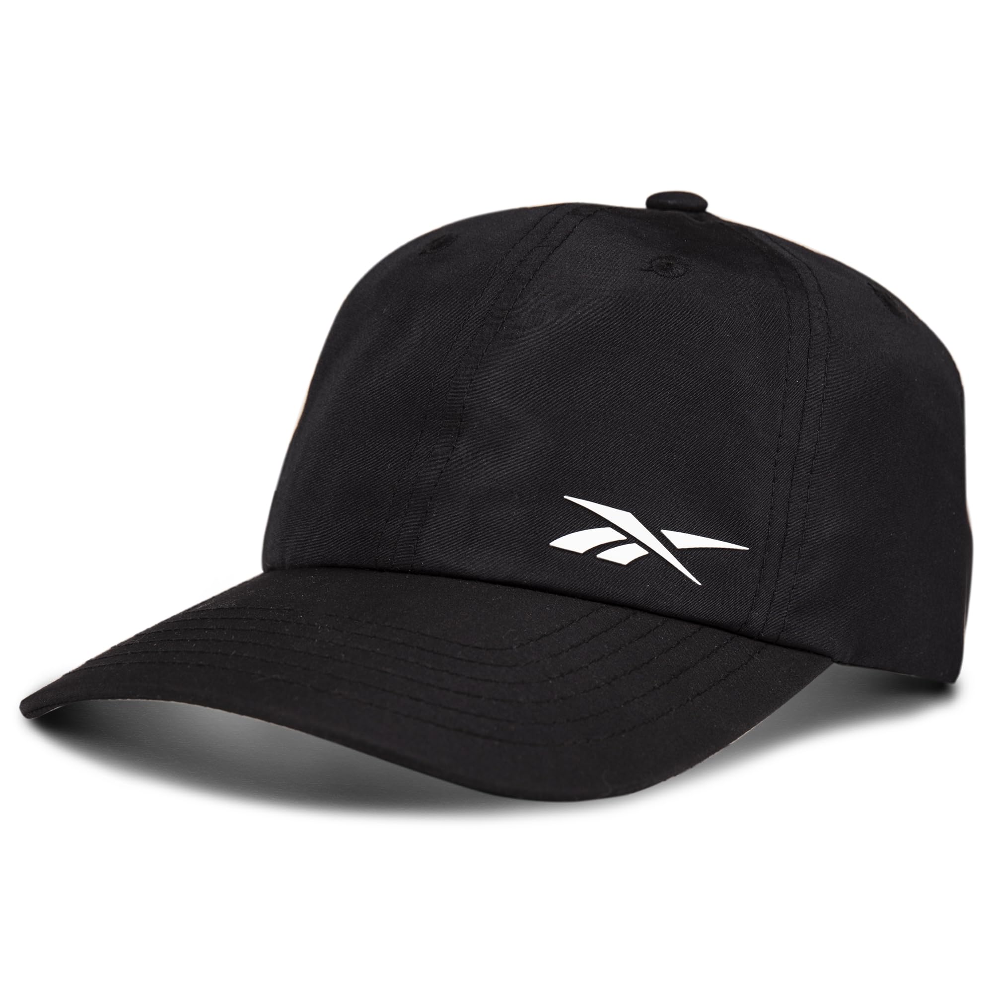 Reebok Lightweight Adjustable Performance Running Cap for Men and Women (One Size Fits Most), Black