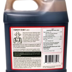 Farmer's Secret Tomato Booster Fertilizer (32oz) - Super Concentrated - 3:8:7 Ratio Fortified with Humic Acid, Iron and Calcium - Grow More Tomatoes