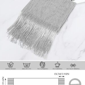 ZENUTA Shawls and Wraps for Evening Dresses, Womens Shawls and Wraps, Dressy Shawls and Wraps for Evening Wear (A. Silver (With Silver Buckle))