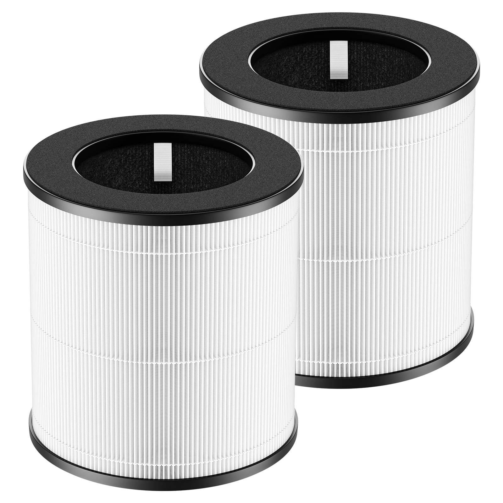 JORAIR D09 Replacement Filter Compatible with Tailulu Air Purifier Cleaner D09, 3-in-1 H13 Grade True HEPA Replacement Filter, 360 Rotating D09 Filter, 2 Pack