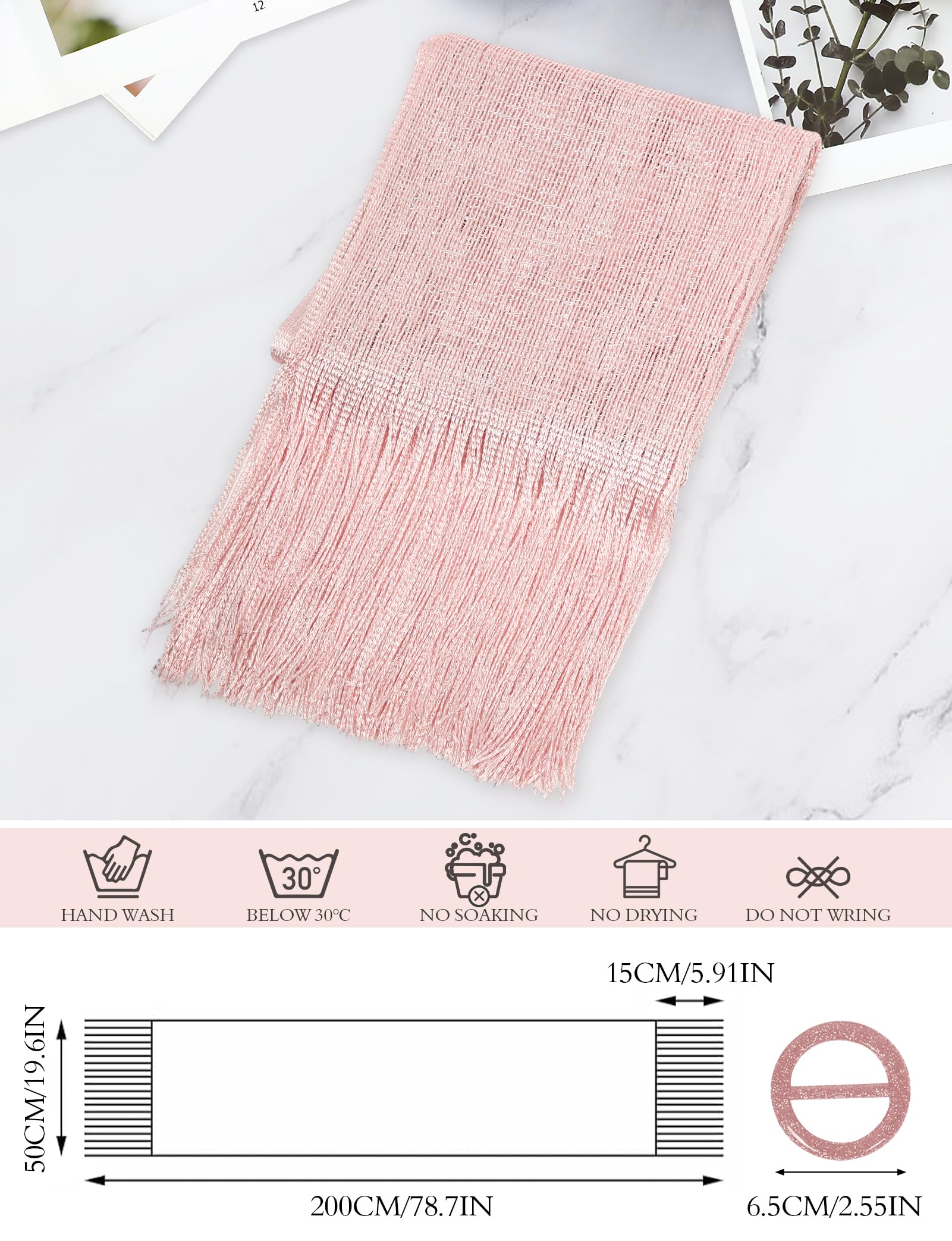 ZENUTA Shawls and Wraps for Evening Dresses, Womens Shawls and Wraps, Dressy Shawls and Wraps for Evening Wear (F. Pink (With Pink Buckle))