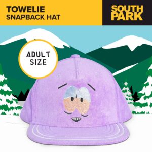 South Park Baseball Cap, Towelie Snapback Skater Baseball Hat with Flat Brim, Indigo, One Size