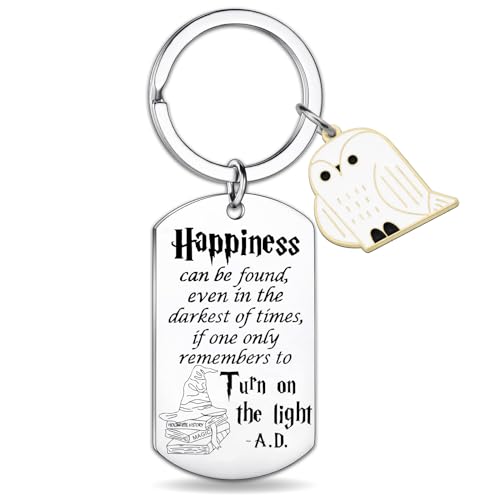 ichrati Magic Movie Gifts Valentines Keychain Merchandise Personalized Keychains Wizardry Gift for Daughter Teen Girls Trendy Stuff Inspirational Gift for Women A.D. Quotes key Chain Keepsakes