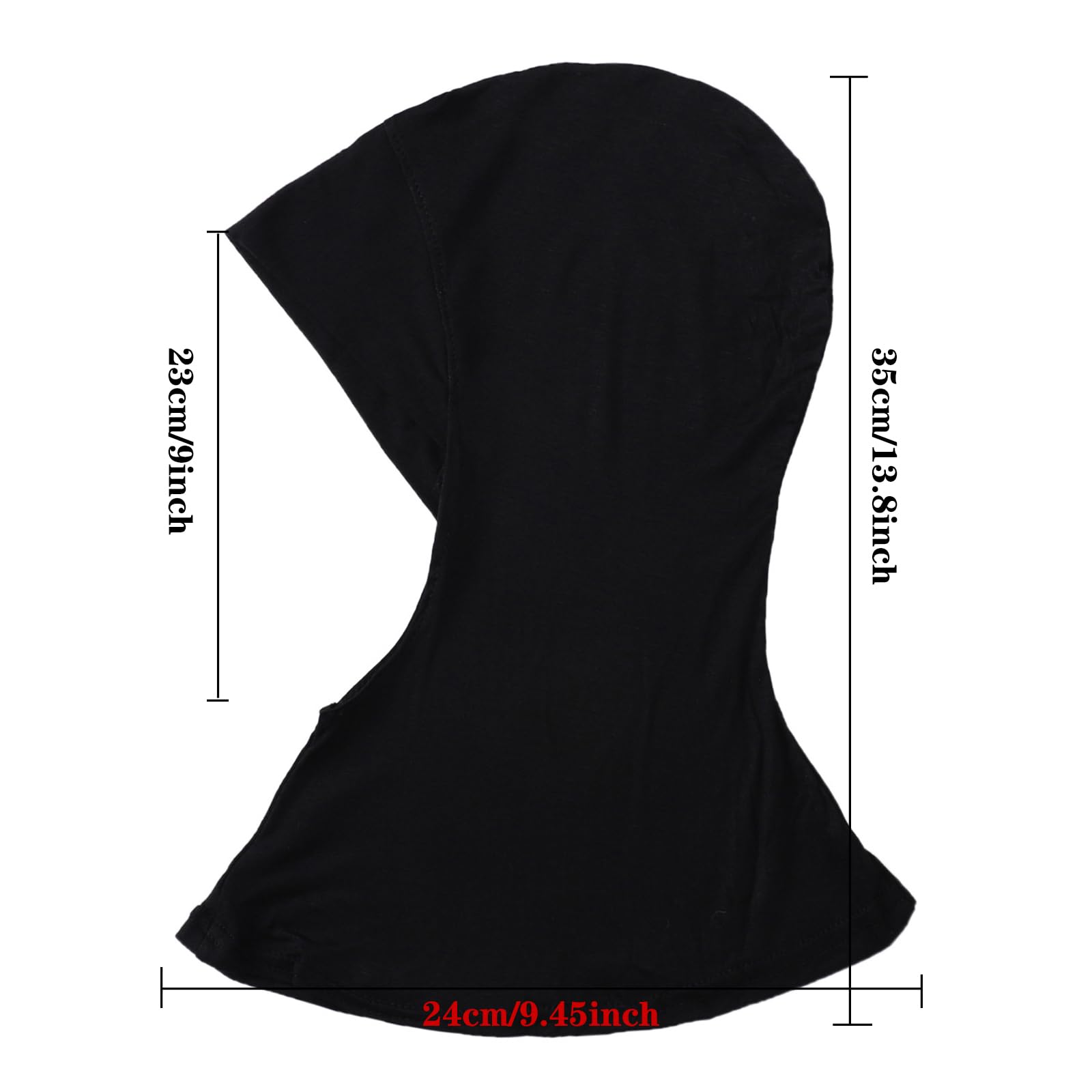 9 Pieces Modal Hijab Turban Muslim Hijab Cap Adjustable Muslim Scarf Stretchy Head Scarf for Women