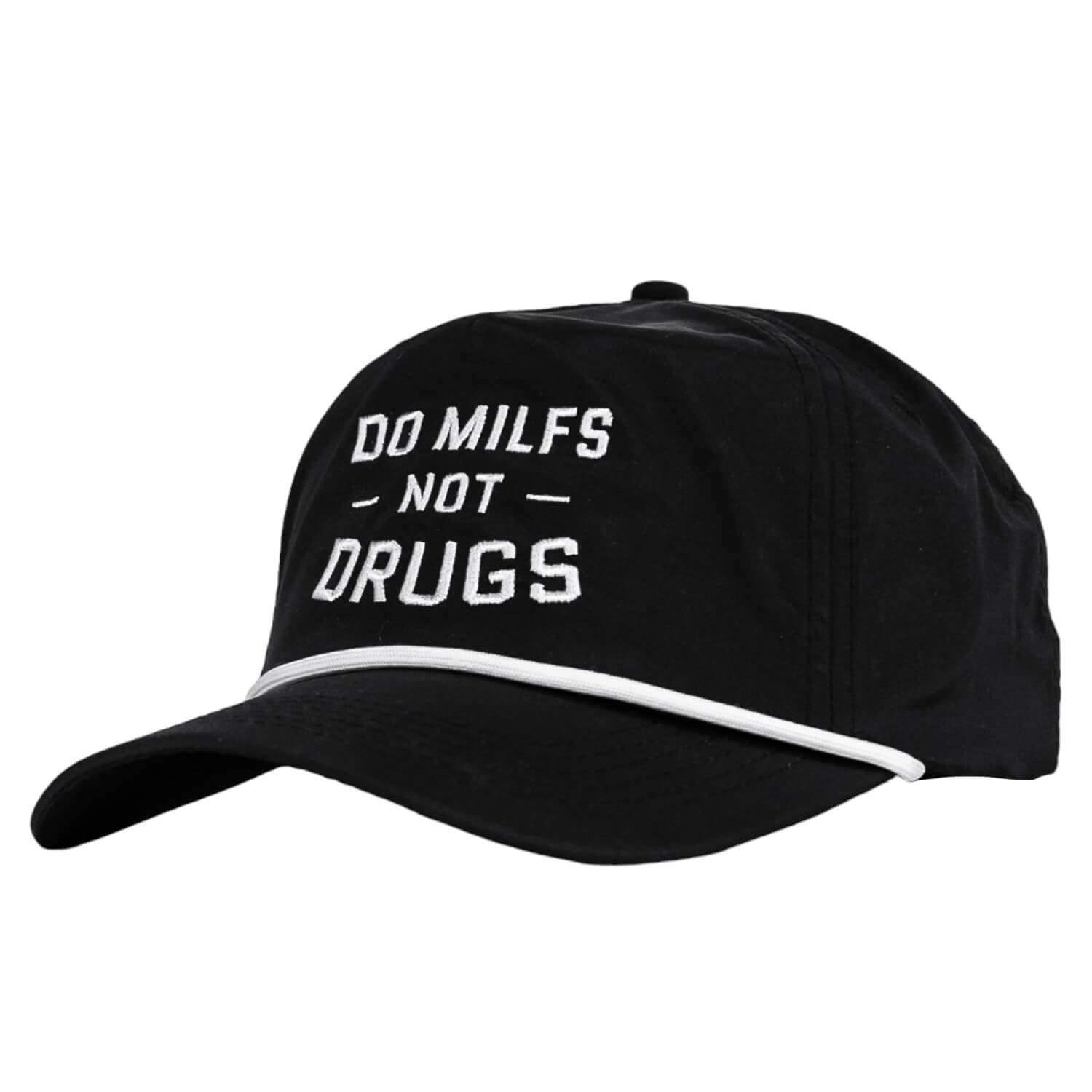 Combat Iron Hoochie Daddy Crushable Summertime Rope Hats for Men - Unstructured, Snapback, & Water-Resistant Baseball Cap - Do Milfs, Not Drugs