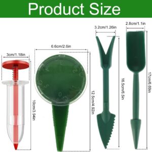 6Pcs Mini Sowing Seed Dispenser,Seed Planter Tool, Handheld Seed Planter, Seed Sower Tool,Mini Hand Seed Spreader,Garden Seed Planter,Small Seed Spreader with Seedlings Dibber Widger for Spreaders