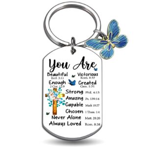 aisity inspirational christian gifts for women teen girl best friend mom encouragement spiritual religious bible gifts for womens gifts ideas bible verse christian keychain accessories