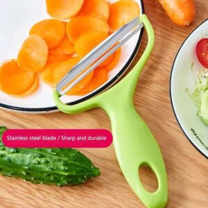 Green Cabbage Shredder,Vegetable Cutter Cabbage Slicer,Stainless Steel Fruit Vegetable Potato Peeler Cabbage Graters Kitchen Must Have for Home Restaurants 18 * 12cm