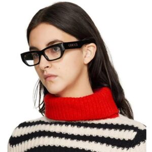 Gucci GG1297O Designer Fashion Eyeglasses: Script Logo Eyeglasses Frame Eyewear with Luxury eSHADES Kit - Embrace Sophistication and Elegance