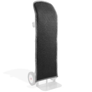 sure-max heavy duty round top hand truck dolly cover, woven cotton/polyester, 50" x 16", black