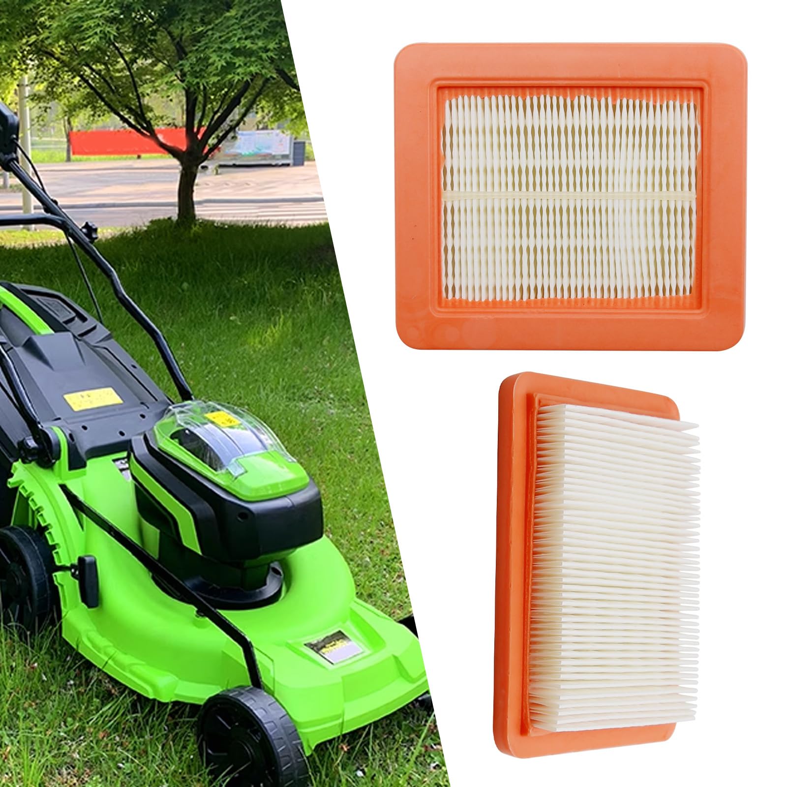 Air Filter Air Cleaner Element Compatible with Honda Harmony II HRR216 HRR2169PKA HRR216K9PKAA HRR2169VKA HRR216K9VKAA Walk-Behind Lawn Mower Engine GCV160LAO Replaces 17211-Z8B-901