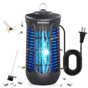 avokadol bug zapper,18w mosquito zapper indoor&outdoor - 6.5 ft cord fly trap,4200v high power electronic insects killer,perfect for home/patio/garden/kitchen,a good helper for bbq/gathering.