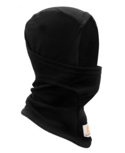 bocomal fr balaclava flame resistant face mask hood arc rated 10oz modacrylic blend black one size