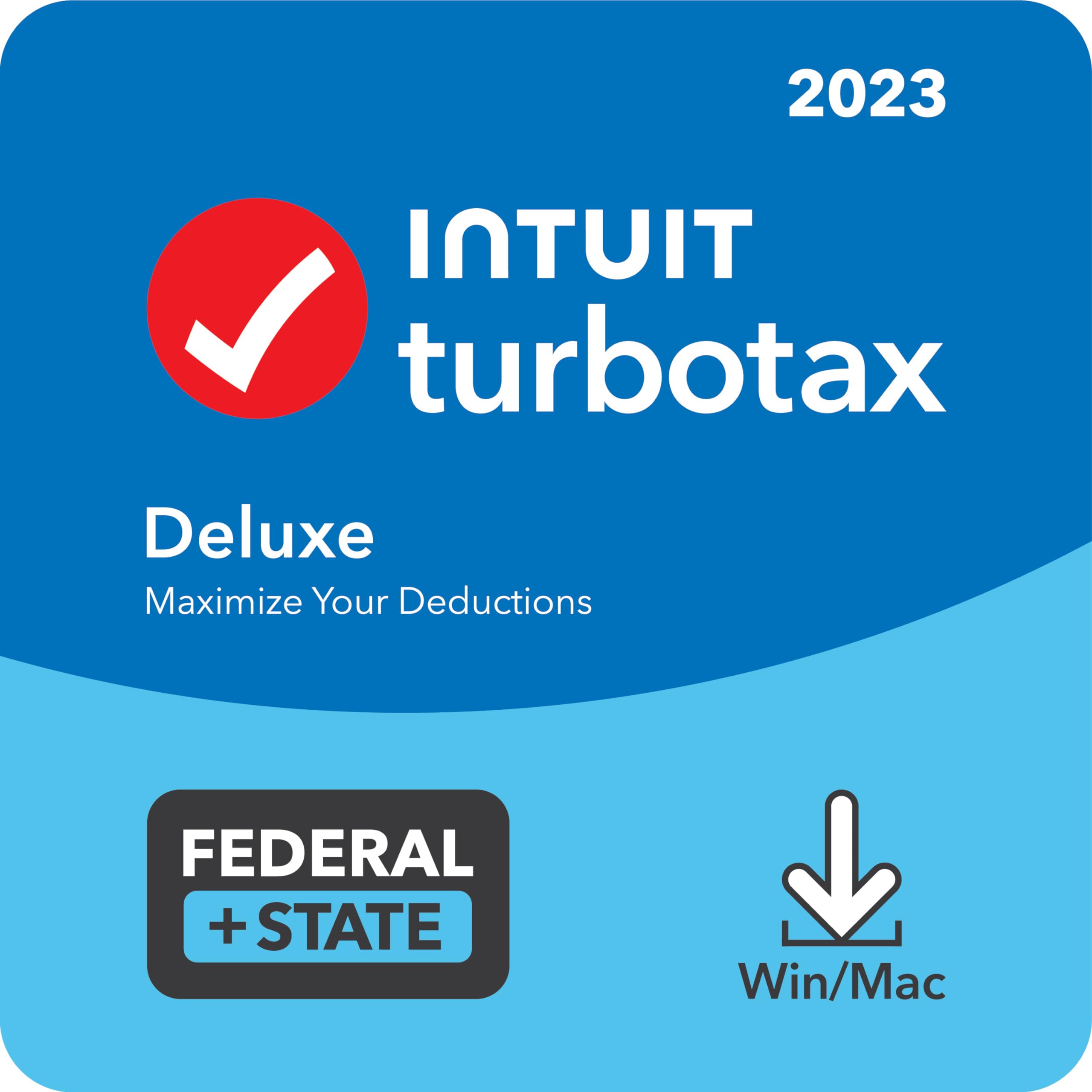 TurboTax Deluxe 2023 Tax Software, Federal & State Tax Return [Amazon Exclusive] [PC/Mac Download]