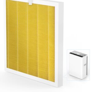 A3 Pet Care Replacement Filter Compatible with AMEIFU G3 sferf-30 Air Purifier, VEWIOR A3, Tailulu HQZZ-260 Air Cleaner, 3-in-1 Filter H13 True HEPA Filter Air Filter Replacement, 1 Pack, Yellow