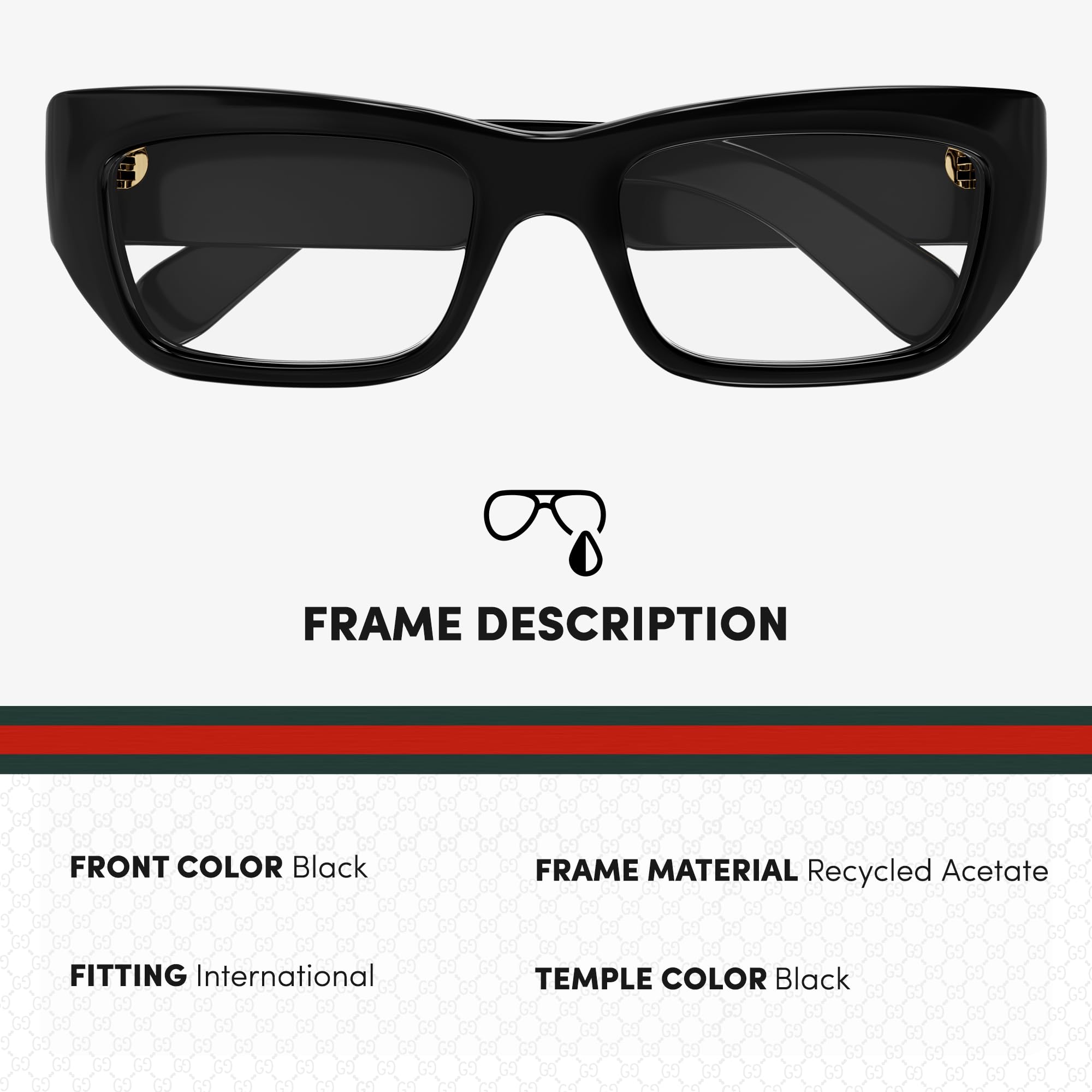 Gucci GG1297O Designer Fashion Eyeglasses: Script Logo Eyeglasses Frame Eyewear with Luxury eSHADES Kit - Embrace Sophistication and Elegance