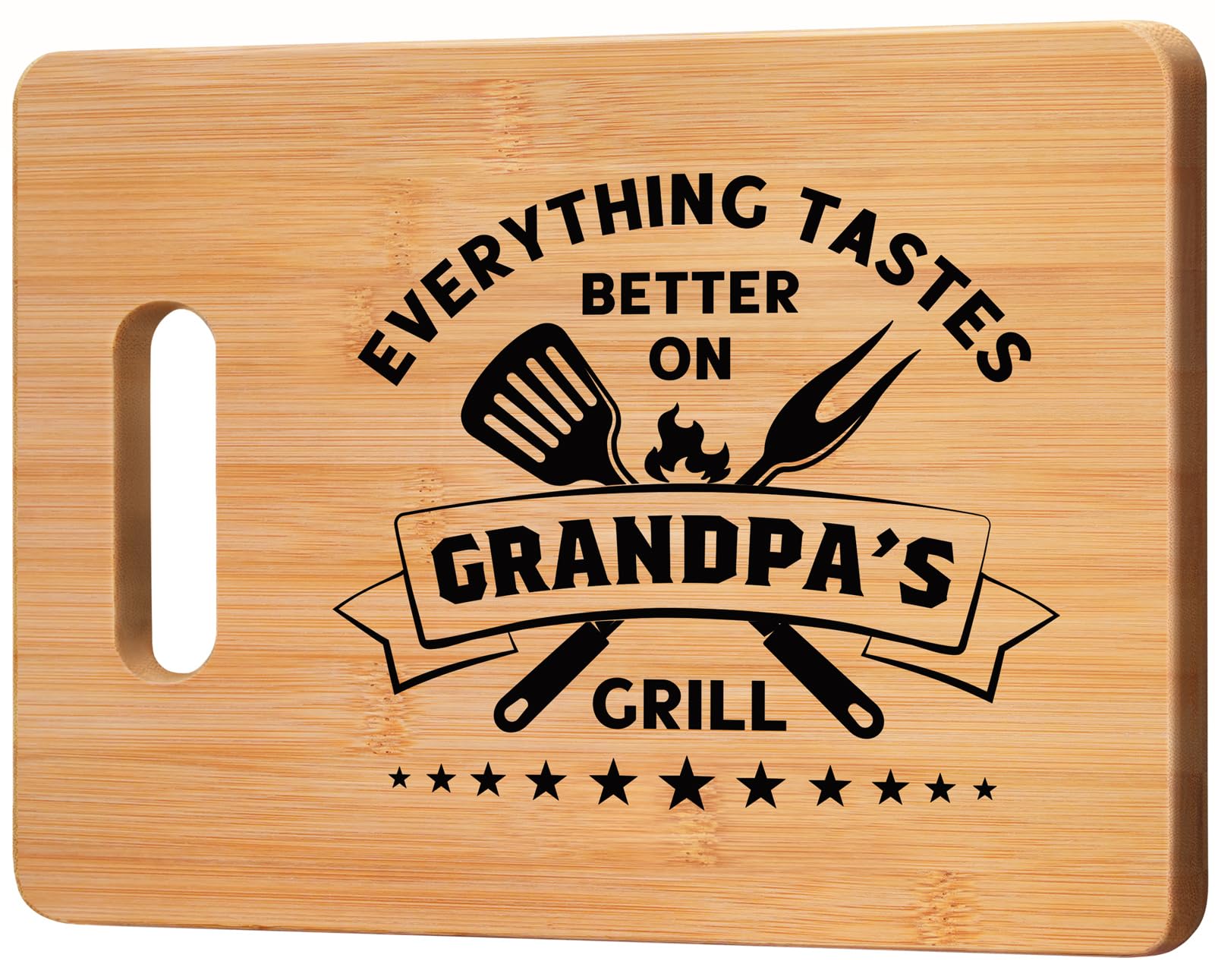 GiftyTrove Gifts for Grandpa, Best Grandpa Birthday Gifts - Personalized Bamboo Cutting Board Gift for Grandpa Grandfather Papa, Cool Fathers Day, Christmas or Birthday Gifts for Grandpa