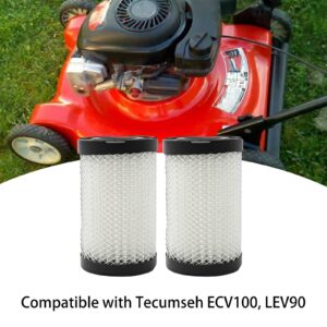 SYOWADA 2pcs 63087A Air Filter Replacement for Tecumseh 35066 740019B 740095, 100-222 Air Filter Replacement for Tecumseh ECV100 LEV90 LEV100 LEV115 OVRM60