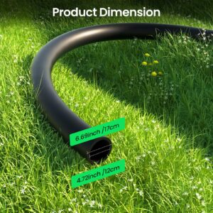 MIXC 50 FT 1/2 Inch Drip Irrigation Tubing Kit:Premium Garden and Landscape Watering System with 4 Quick Connector 4-Way Connector