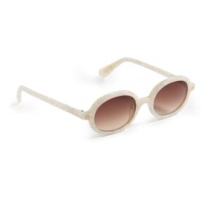 Lele Sadoughi Women's Austin Sunglasses, Mother of Pearl, Off White, Brown, One Size