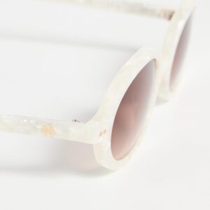 Lele Sadoughi Women's Austin Sunglasses, Mother of Pearl, Off White, Brown, One Size