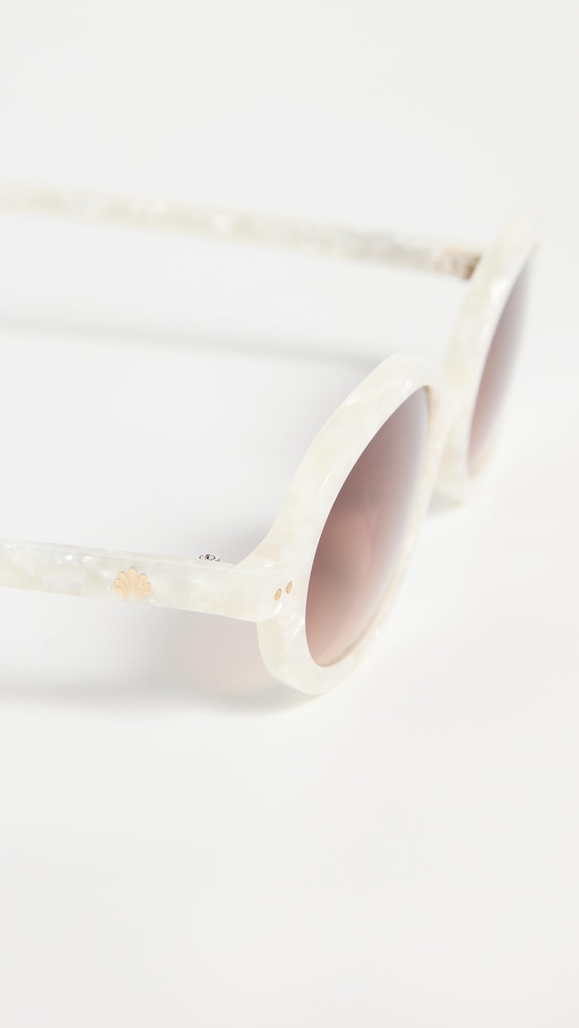 Lele Sadoughi Women's Austin Sunglasses, Mother of Pearl, Off White, Brown, One Size