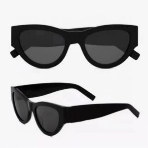 ALHML Retro Oval Luxury Sunglasses for Women Men Vintage Small Frame Sun Glasses (C+Black)