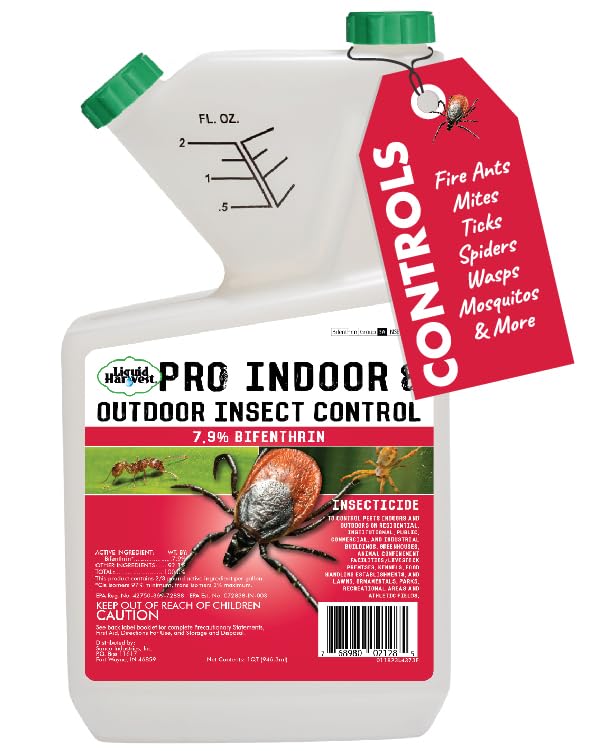 7.9% Bifenthrin Insecticide - 32 Ounces - (Compare to Leading Brands) – Professional Insect Control - Kills on Contact - Fire Ants, Ticks & More