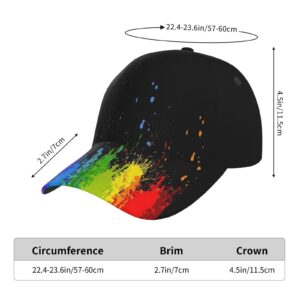 LGBT Gay Pride Rainbow Hat Men Women Baseball Cap Adjustable LGBT Trucker Hat Unisex Style Headwear Hats