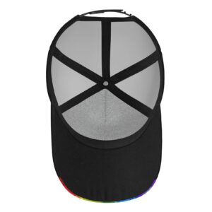 LGBT Gay Pride Rainbow Hat Men Women Baseball Cap Adjustable LGBT Trucker Hat Unisex Style Headwear Hats