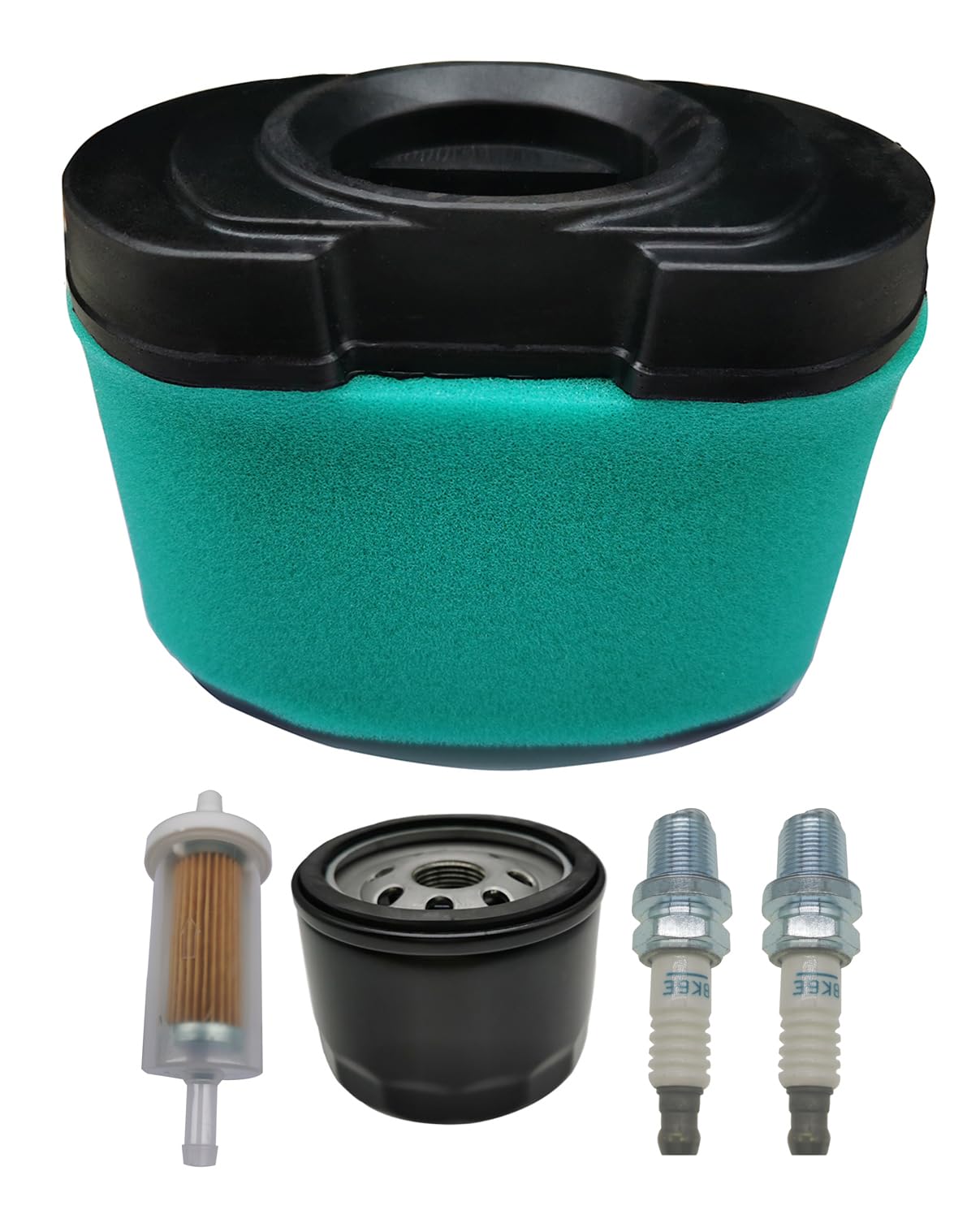 792105 Air Filter and 696854 Oil Fuel Filter Replacement kit - Compatible With Briggs and Stratton 407777 445877 Engine， Replacement MIU11515 Air Filter Also compatible John Deere D170 Z425 Lawn Mower