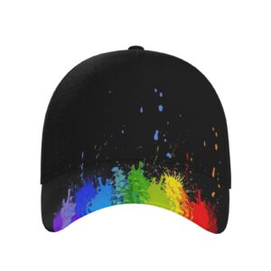 LGBT Gay Pride Rainbow Hat Men Women Baseball Cap Adjustable LGBT Trucker Hat Unisex Style Headwear Hats