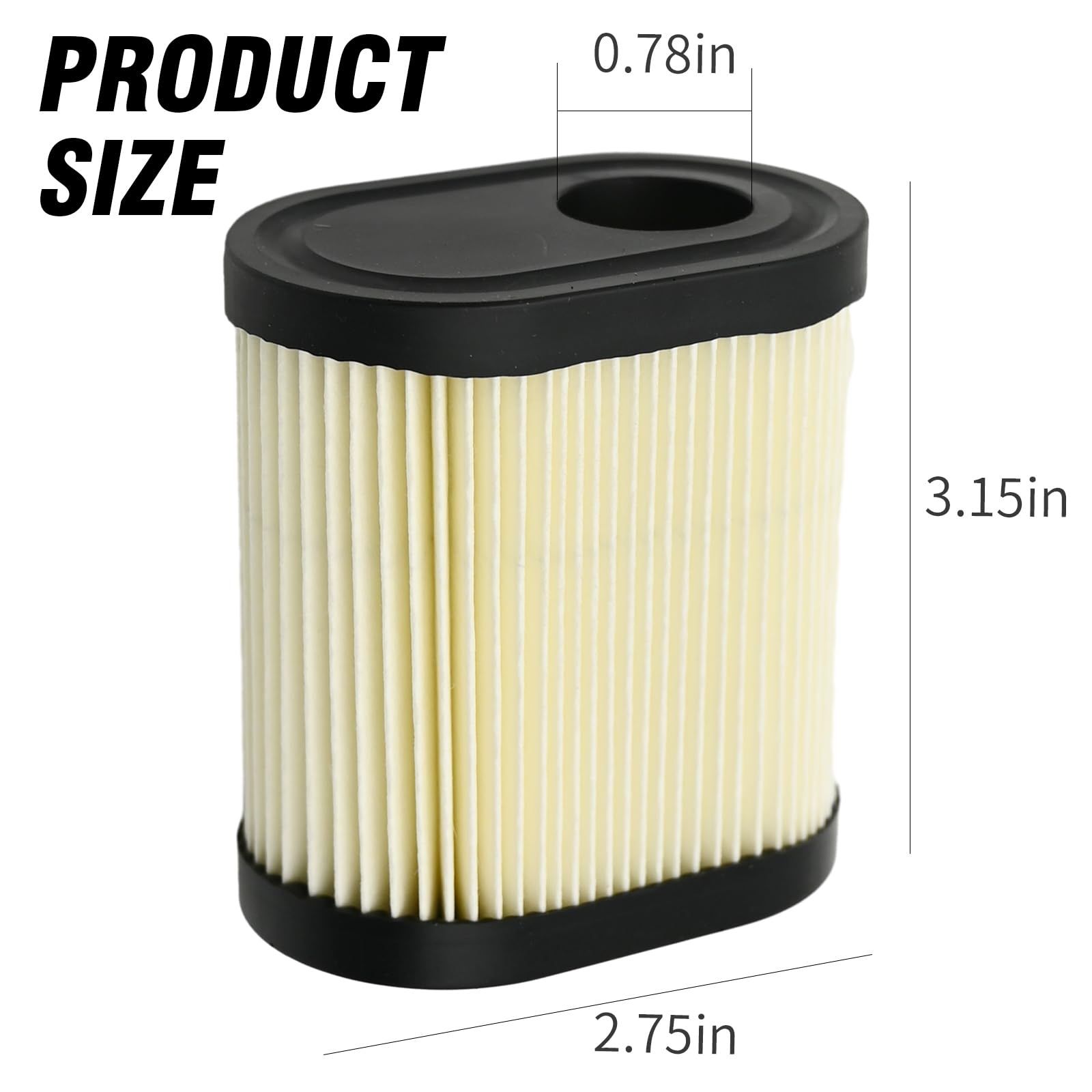 36905 Air Filter Replacement for Tecumseh Craftsman Toro LEV100 LEV115 LEV120 LV195EA OVRM65 OVRM105 OVRM120 Lawn Mower (Pack of 4)