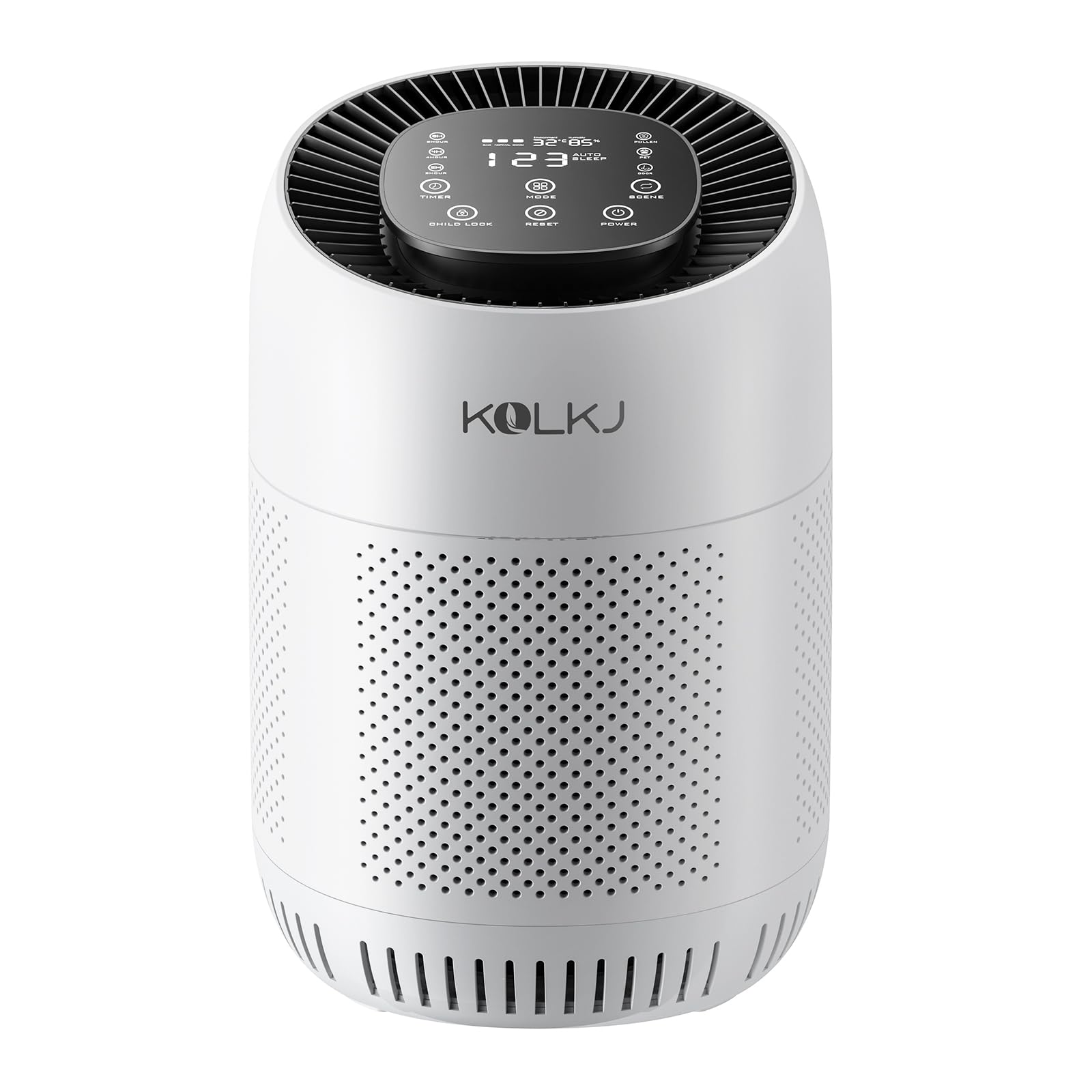 KQLKJ Air Purifiers for Home Room Up to 1076ft², Air Cleaner for 99.99% of Odor, Pollen, Smoke, Dust, Dander, Air Quality, Temperature & Humidity Display, Timer, AUTO Mode, Sleep Mode