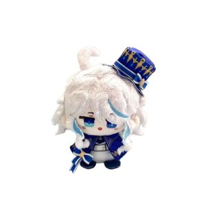 CALEMBOU Anime Plush Keychain for Backpack, 4" Cute Chibi Plush Figure,Furina Keychain Plush Anime Charms for Fans