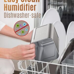 Stainless Steel Humidifier, Easy to Clean Humidifier, Dishwasher Safe Humidifiers, Cool Mist Humidifiers for Bedroom