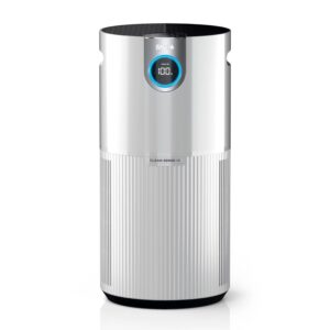 shark hp200 air purifier max with nanoseal hepa, cleansense iq, odor lock, cleans up to 1000 sq. ft. and 99.98% of particles, dust, allergens, smoke, 0.1–0.2 microns, white (renewed)