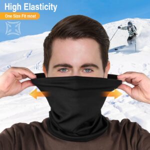 LUOLIIL VOE 2 Pack Winter Neck Gaiter Warmer for Men & Women, Windproof Face Cover Soft Fleece Face Mask Scarf for Cold Weather Outdoor Sports Skiing Cycling