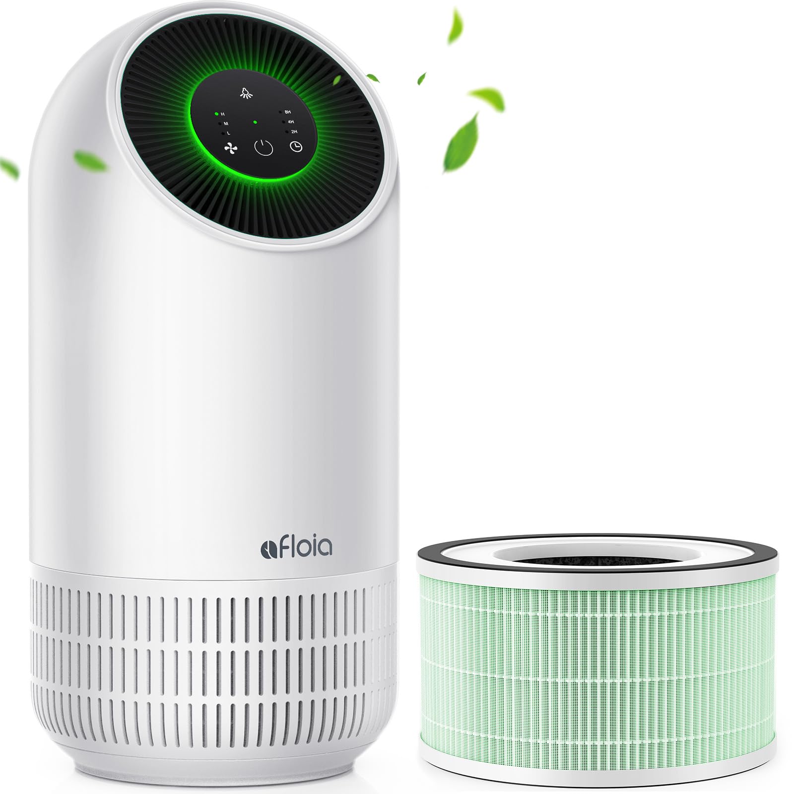 Afloia Air Purifiers for Home Large Room Fillo White, Afloia Antibacterial Efficient Replacement Filter