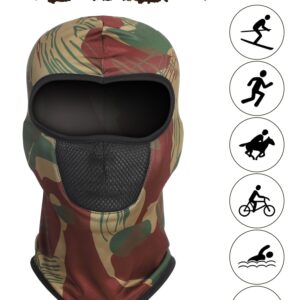 SATINIOR 9 Pieces Balaclava Ski Mask Cover Breathable Sun Dust Protection Full Face Cover for Winter Outdoor Activities(Medium,Novel Camouflage)